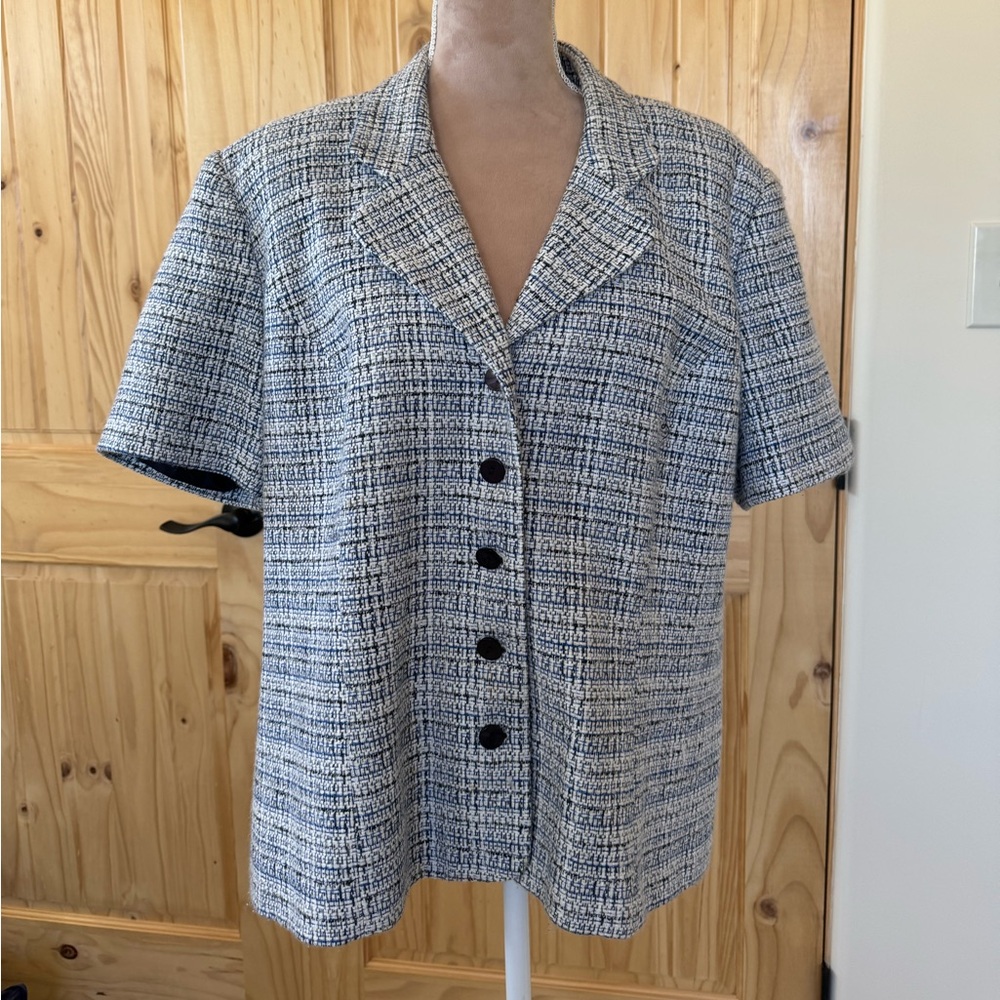 Joan Leslie Vintage Tweed Button Down Shirt